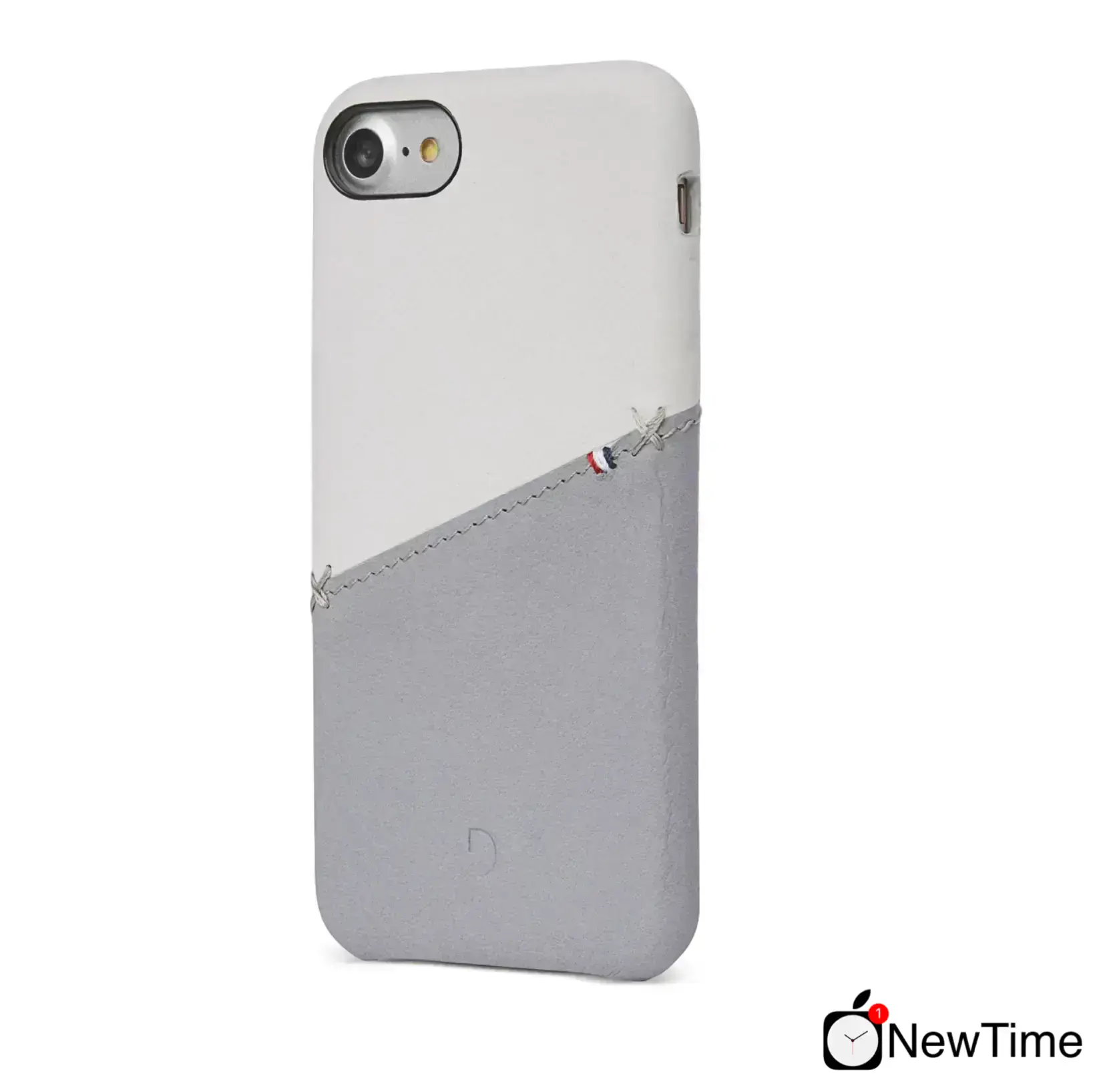 Чехол DECODED Leather Back Cover Card Case White/Grey for iPhone SE 2020 / iPhone 8/7/6s/6 (DA6IPO7SO1WEGY)